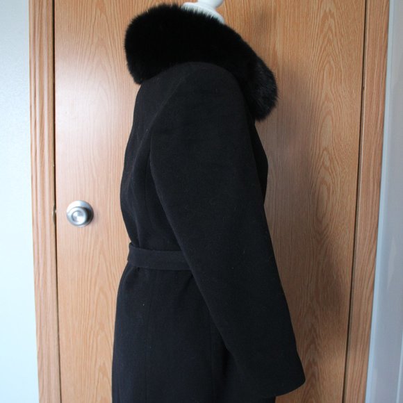 #279 Wool/fox fur coat - Picture 4 of 4